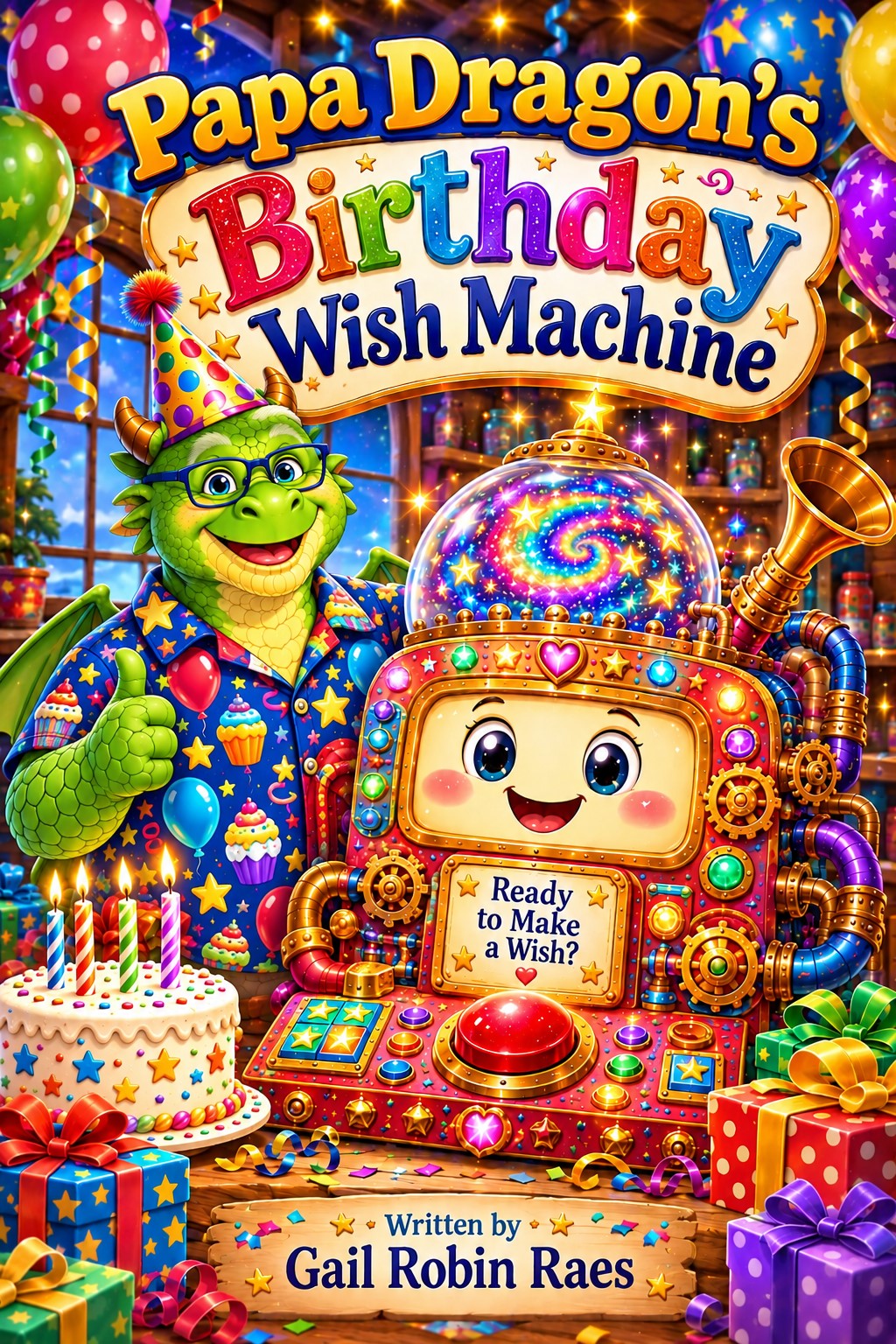 Cover of Papa Dragon and the Birthday Wish Machine